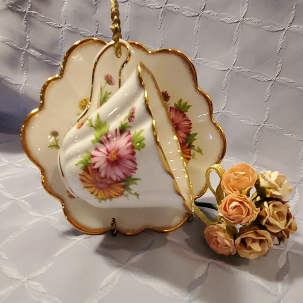 **HP**ROSINA Teacup & Saucer #5399 Daisy - Picture 2 of 8